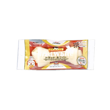 ペッツルート トラッドホワイトガム 骨型 L