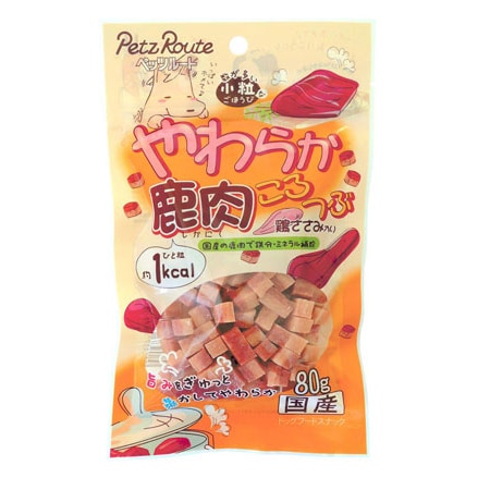 ペッツルート やわらか鹿肉ころつぶ 80g