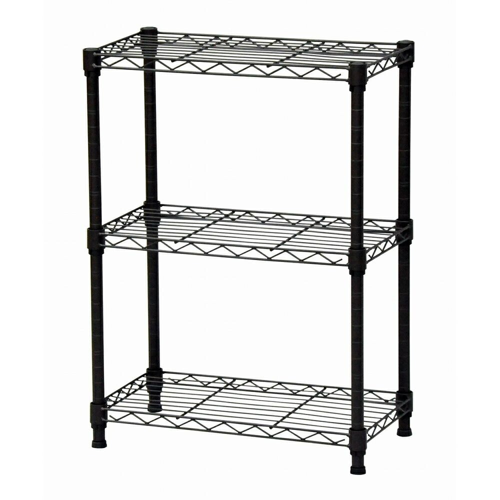 送料無料】エイ・アイ・エス 19φスチールラックセット 3段 ブラウン NS