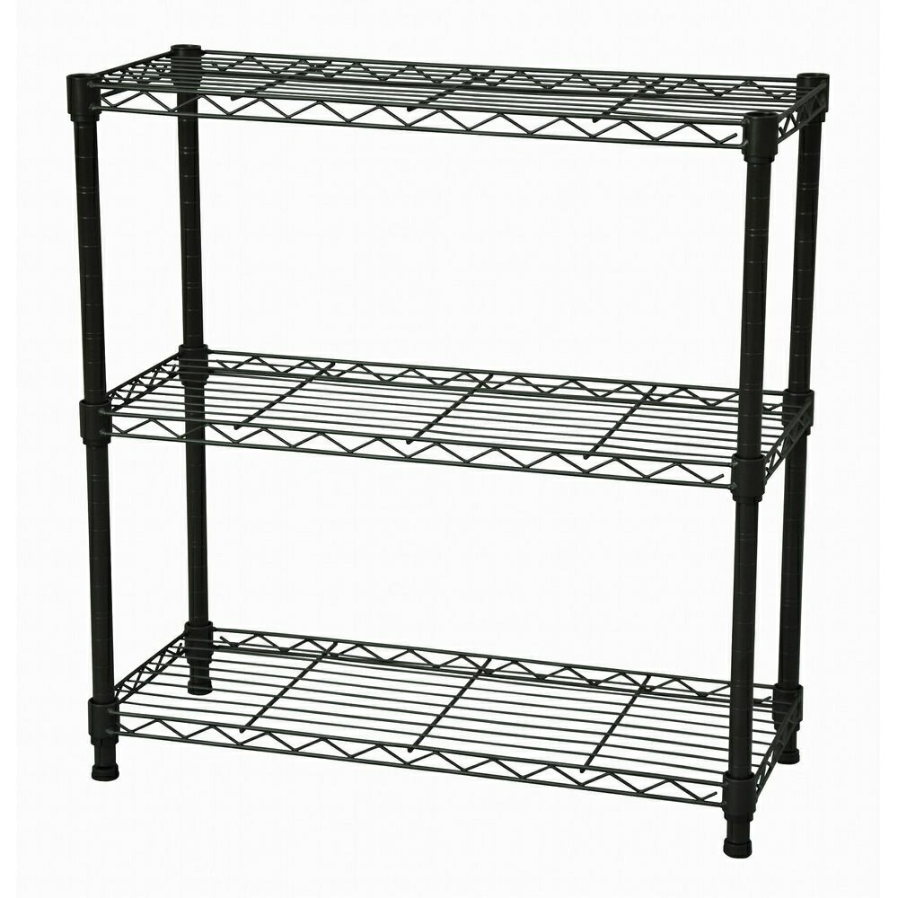 送料無料】エイ・アイ・エス 19φスチールラックセット 3段 ブラウン NS