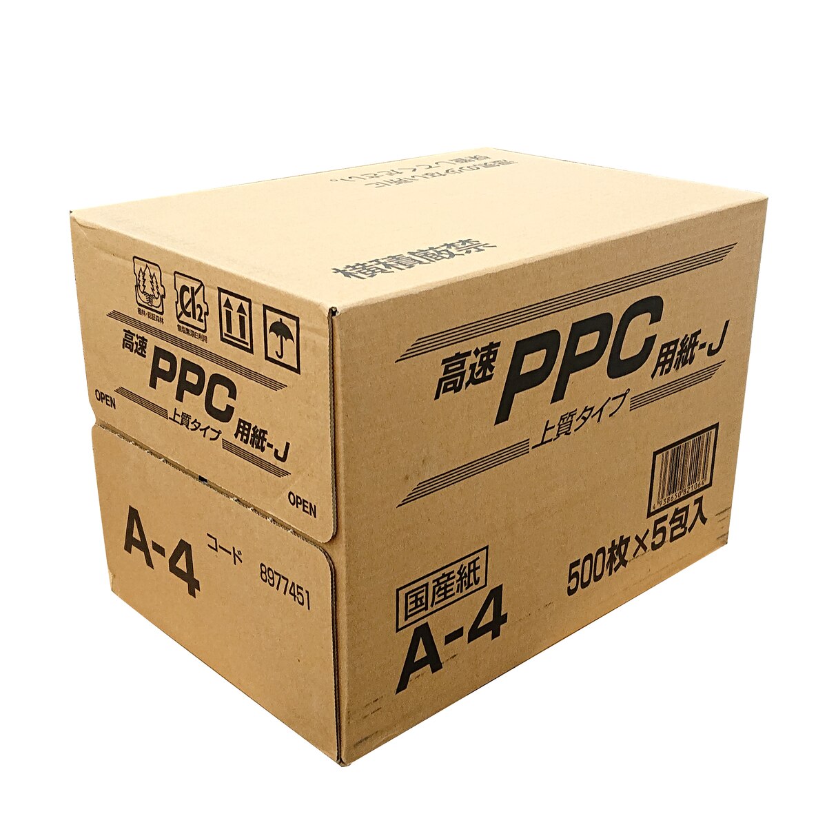 【在庫限り】コピー用紙 A4 2500枚(500枚×5冊) ケース販売 高速PPC用紙-Ｊ　[送料無料対象外]