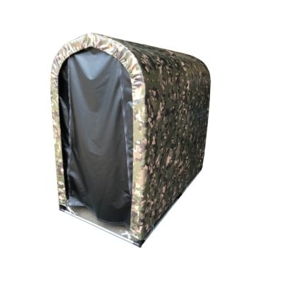 【送料無料】南栄工業 迷彩サイクルハウス 2台用 間口0.94m 奥行1.8m GR グリーン