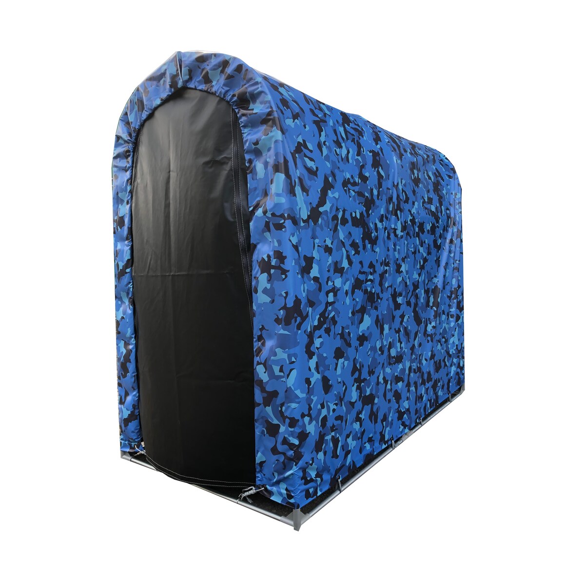 【送料無料】南栄工業 迷彩サイクルハウス 2台用 間口0.94m 奥行1.8m BL ブルー