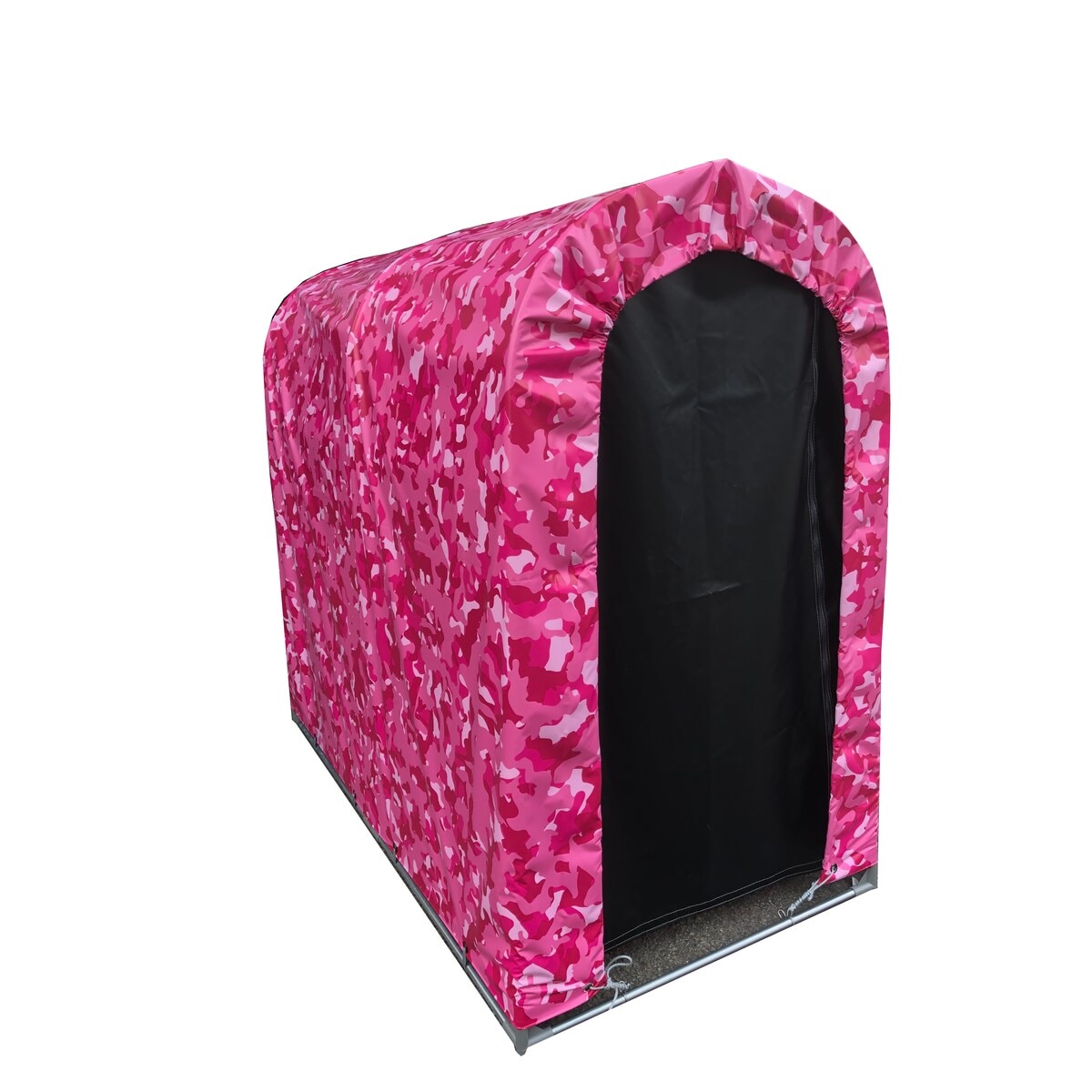 【送料無料】南栄工業 迷彩サイクルハウス 2台用 間口0.94m 奥行1.8m PI ピンク