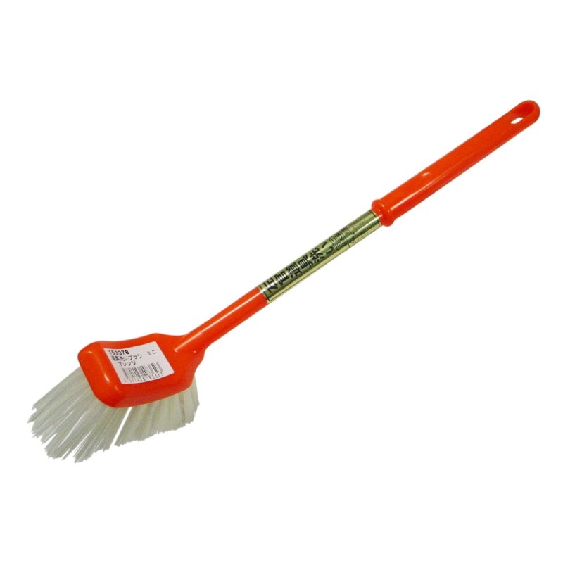 イノウエ商工 左官道具洗いブラシ ミニ オレンジ    153378
