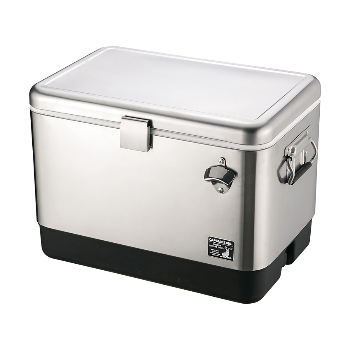 キャプテンスタッグ リガード ホイールクーラー60L ブルー M-5060 クーラーバッグ、断熱性、ジッパー付き、ポータブル、シルバー [並行