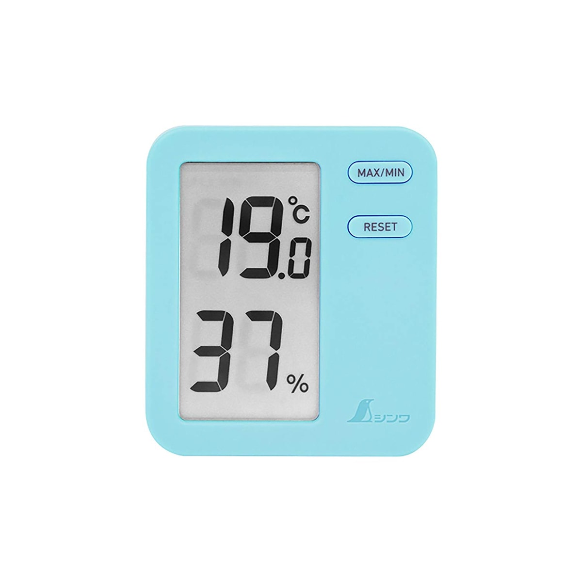 シンワ測定 デジタル温湿度計 HOMeA ブルー クリアパック 73048 | 工具