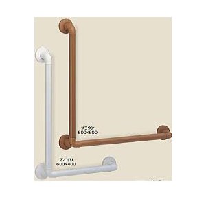 シロクマ どこでも手すりL形 BR-171 600×400 ライトオーク