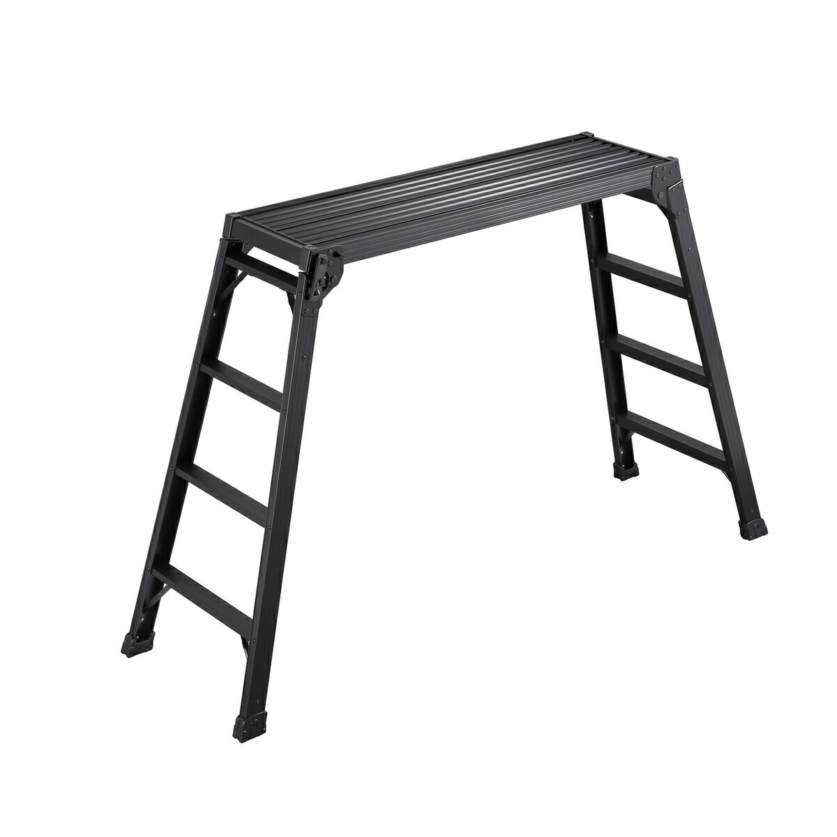 【送料無料】【法人限定】長谷川工業 洗車台 作業台 足場台 98cm ブラック 折りたたみ式 DRXB-1098a 【メーカー直送・代引不可・置配不可・配送地域限定】