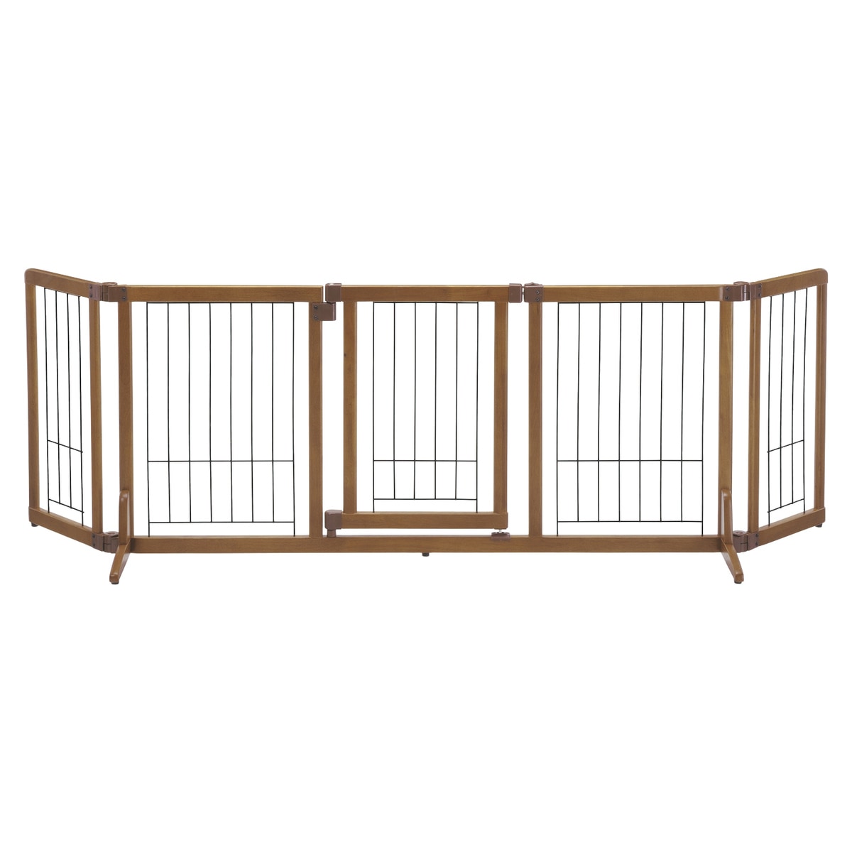 【送料無料】メーカー欠品中 次回12月上旬入荷予定です　リッチェル ペット用 木製おくだけドア付ゲート L ブラウン BR 【大型便・時間指定不可】