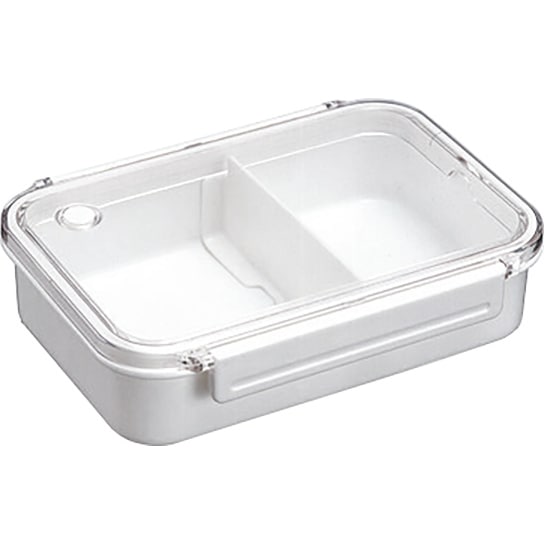 アスベル BPビーブ 弁当箱 BPビーブ 仕切付 ホワイト OA-650