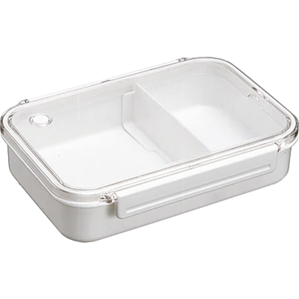 アスベル BPビーブ 弁当箱 BPビーブ 仕切付 ホワイト OA-830