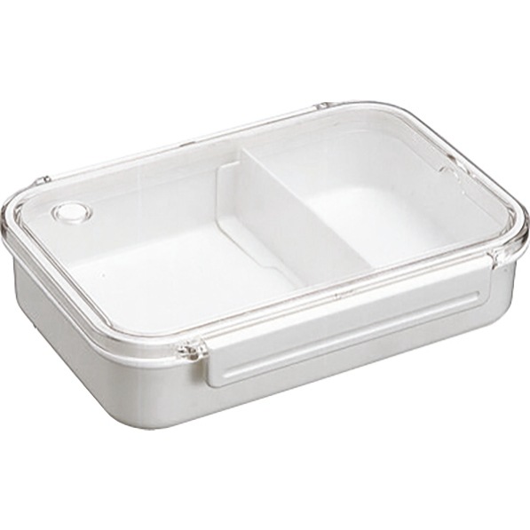 アスベル BPビーブ 弁当箱 BPビーブ 仕切付 ホワイト OA-830