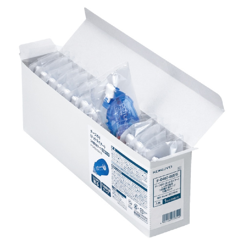 【送料無料】コクヨ ドットライナー つめ替えテープ 15個入 タD40008X15