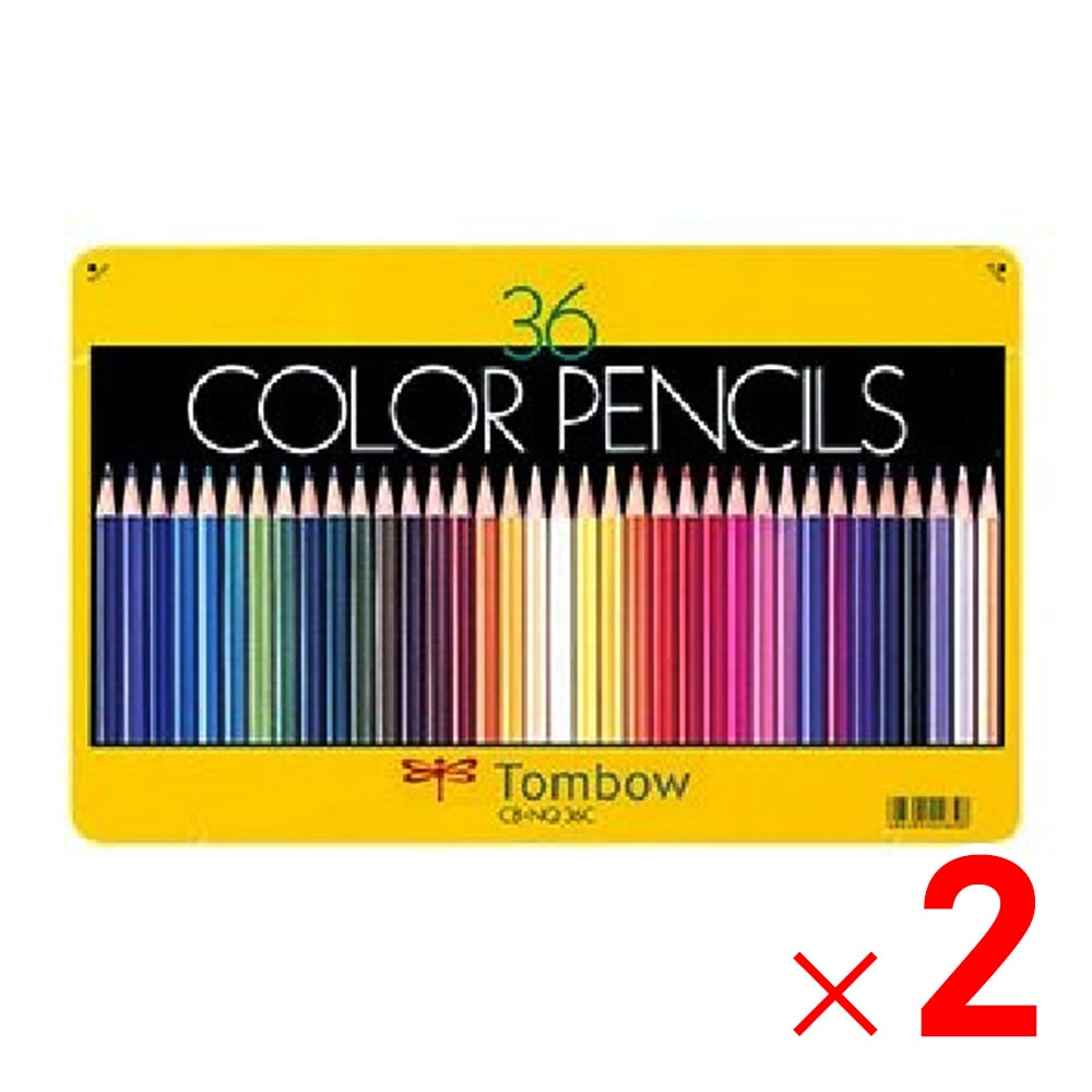【送料無料】トンボ鉛筆 色鉛筆 36色 CBNQ36 ×2個 セット販売