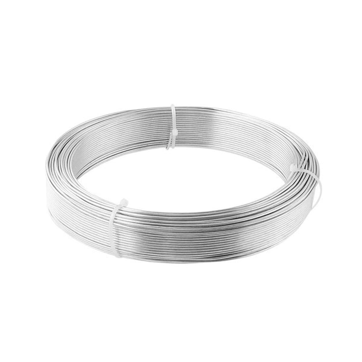 自然作 アルミ盆栽針金 白 400g 1.5mm 731032 アークランズ