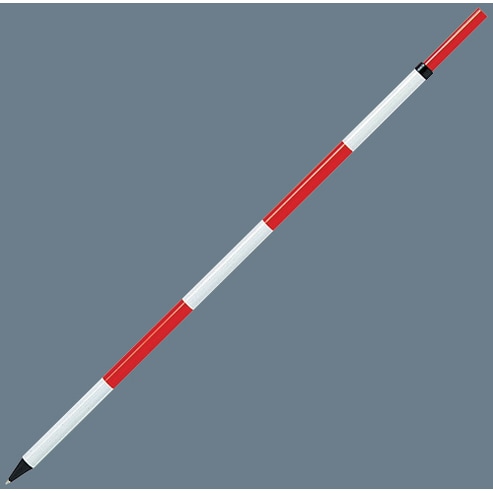 シンワ測定 ポール アルミ製 2M 2段 76985