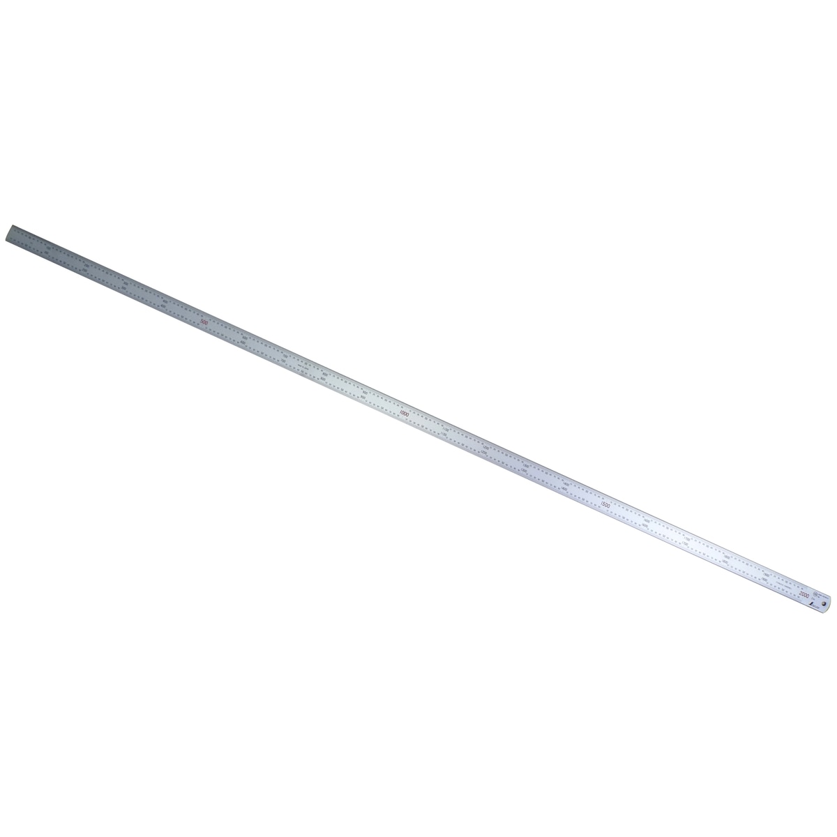 【送料無料】シンワ測定 直尺 シルバー 2M 赤数字入 JIS1級 13064