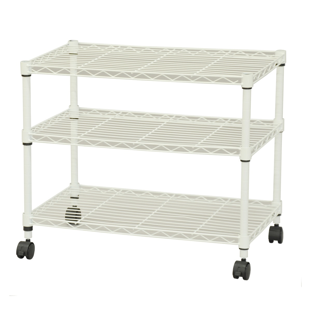 送料無料】エイ・アイ・エス 19φスチールラックセット3段 キャスター付