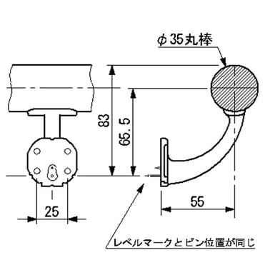 確認‪‪☺︎‬丸仕切り(大)♡スプーン♡オーダー受け付け UB35WR-S 手すりブラケット 壁受 丸座 清水【アウンワークス通販】
