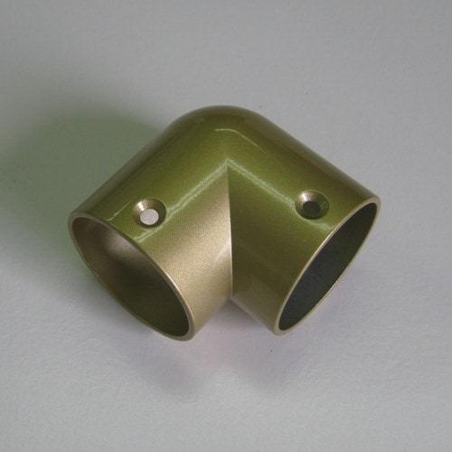 オムソリ 固定コーナー金具35 ゴールド 手すりパーツ