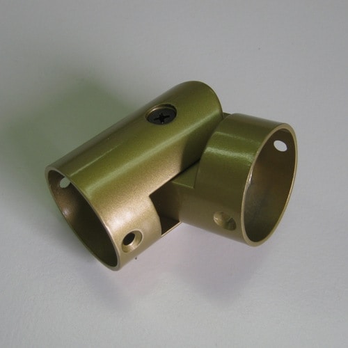 オムソリ 丸棒（自在）コーナー金具35 ゴールド 手すりパーツ