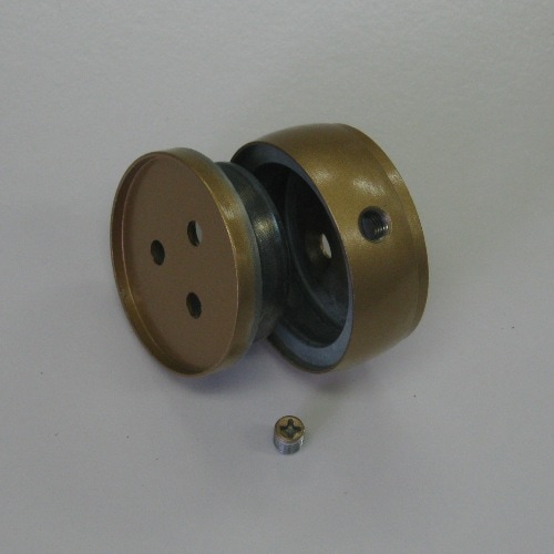 オムソリ 丸棒（直線）ジョイント金具35 ゴールド 手すりパーツ