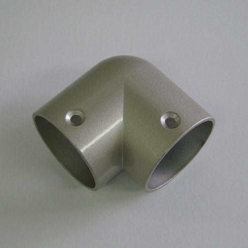 オムソリ 固定コーナー金具35 シルバー 手すりパーツ