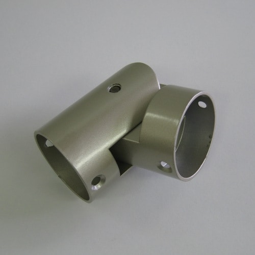 オムソリ 丸棒（自在）コーナー金具35 シルバー 手すりパーツ