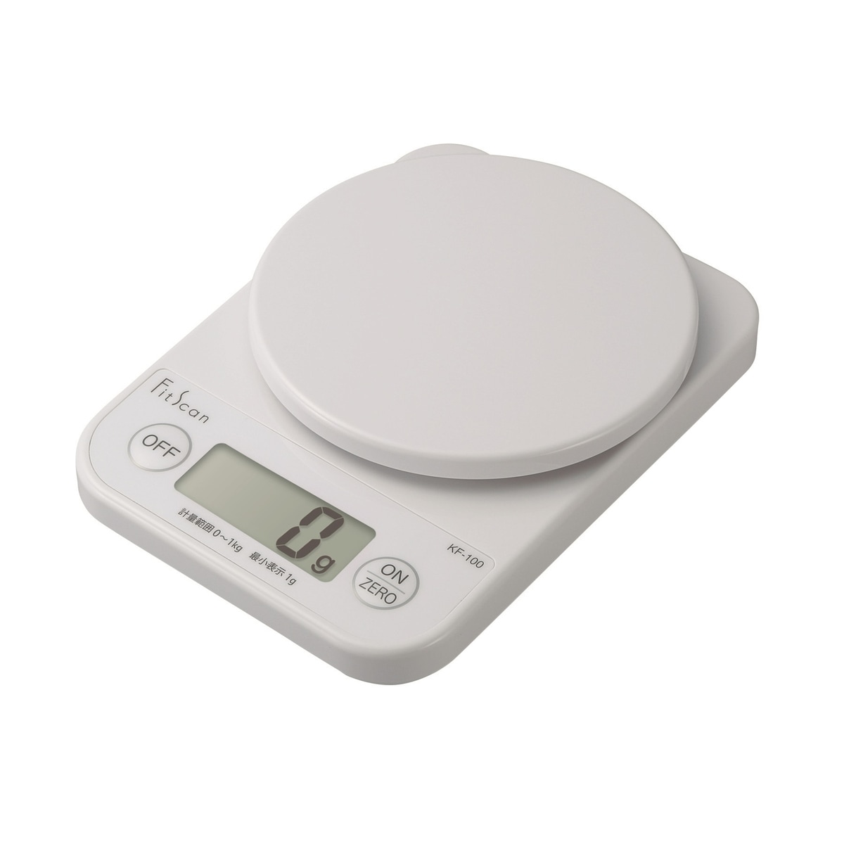 タニタ フィットスキャン クッキングスケール 2kg KF-200WH | キッチン