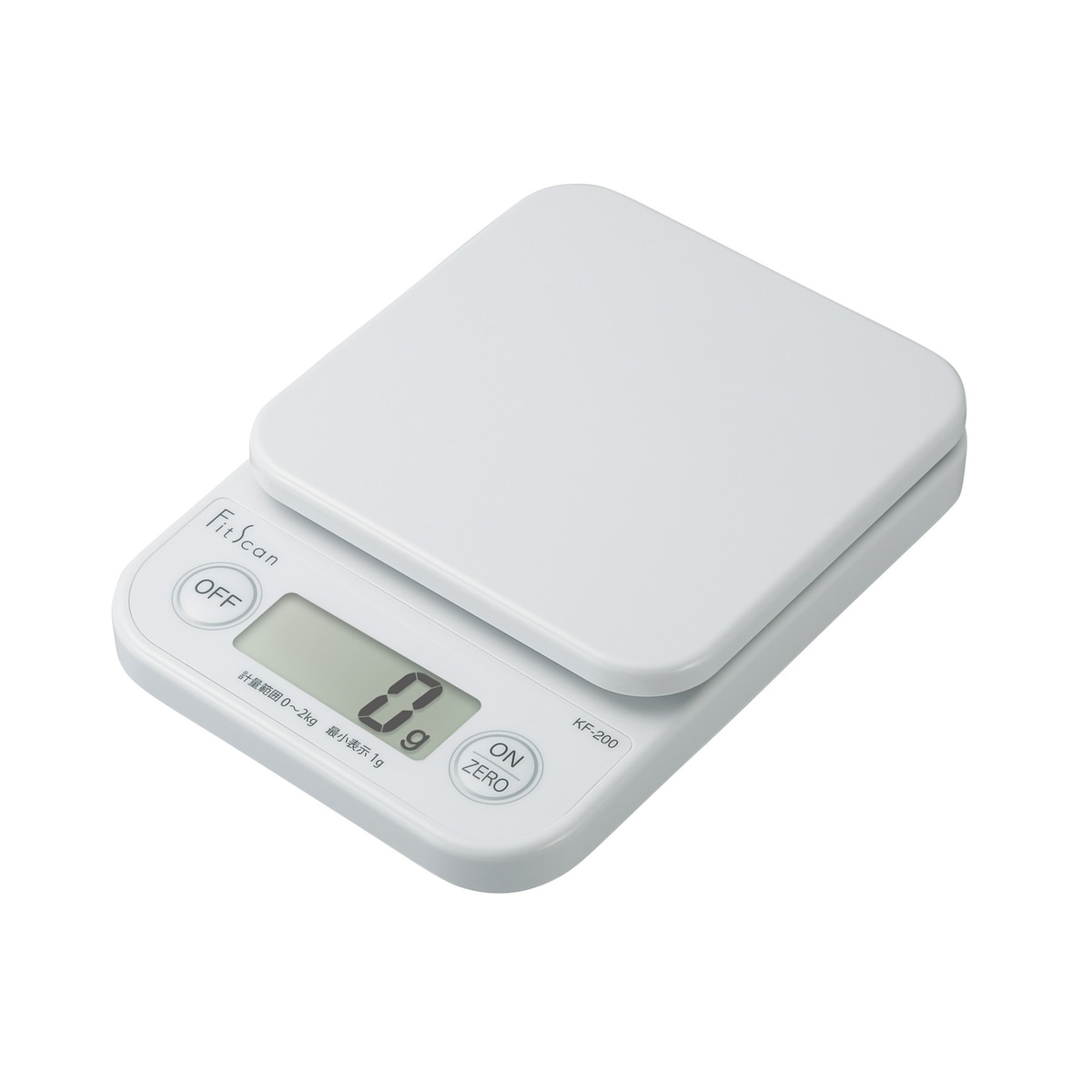 タニタ フィットスキャン クッキングスケール 2kg KF-200WH | キッチン