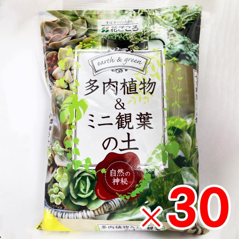 【送料無料】花ごころ ミニ観葉多肉植物の土 1L ×30個 ケース販売