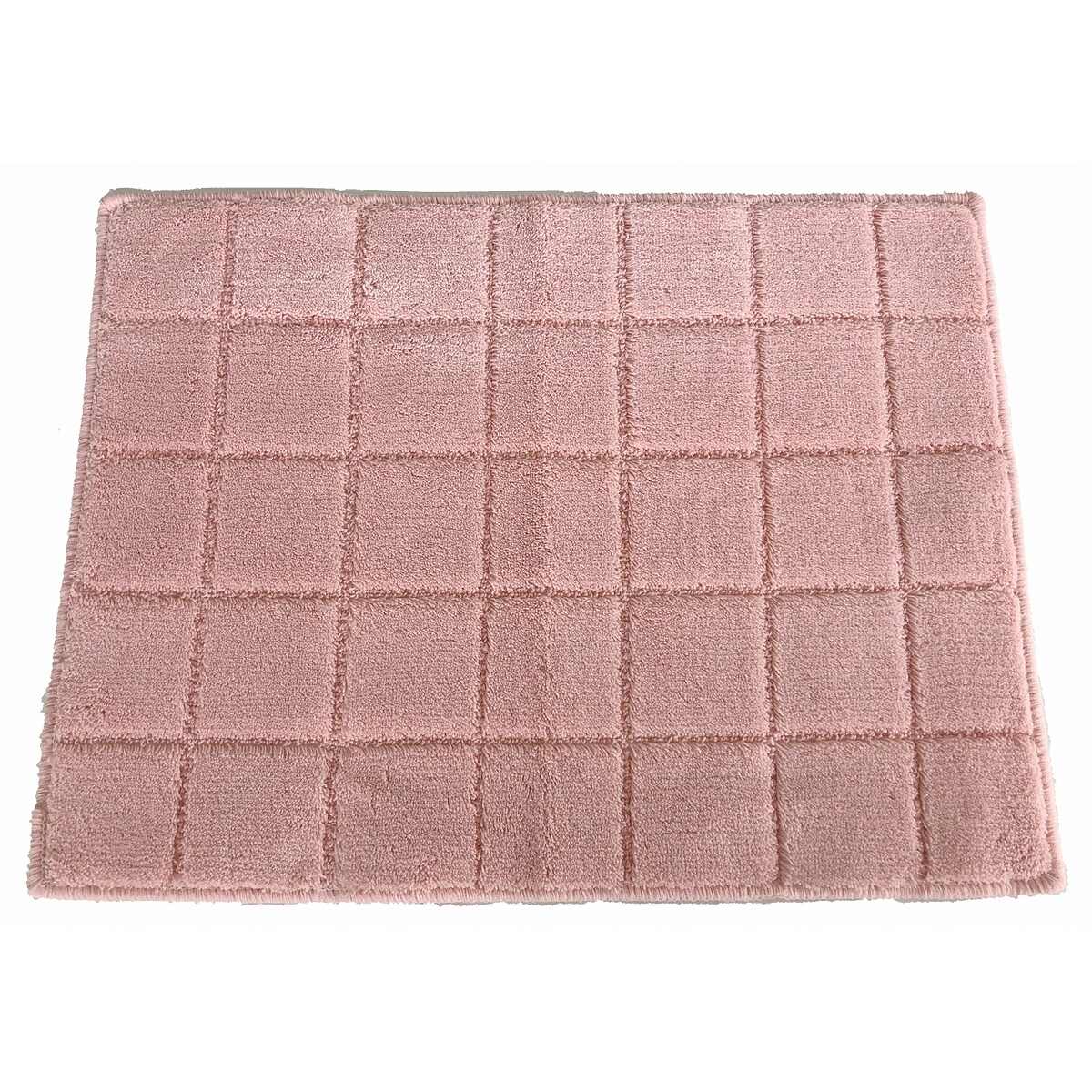 日本製バスマット レチカータ Mサイズ 45ｘ60cm ピンク 2354