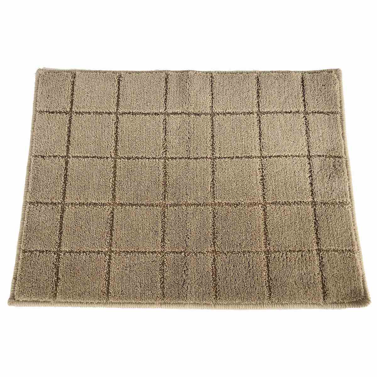 日本製バスマット レチカータ Mサイズ 45ｘ60cm ベージュ 2355