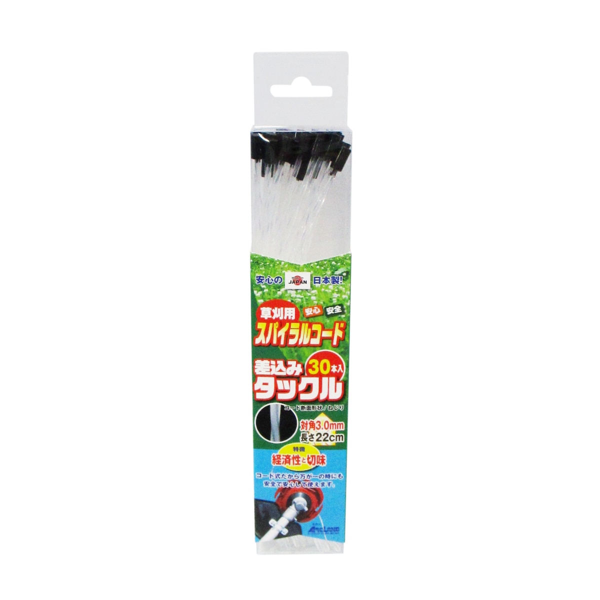 草刈用スパイラルコード 対角3.0mm 30本入 730000 アークランズ