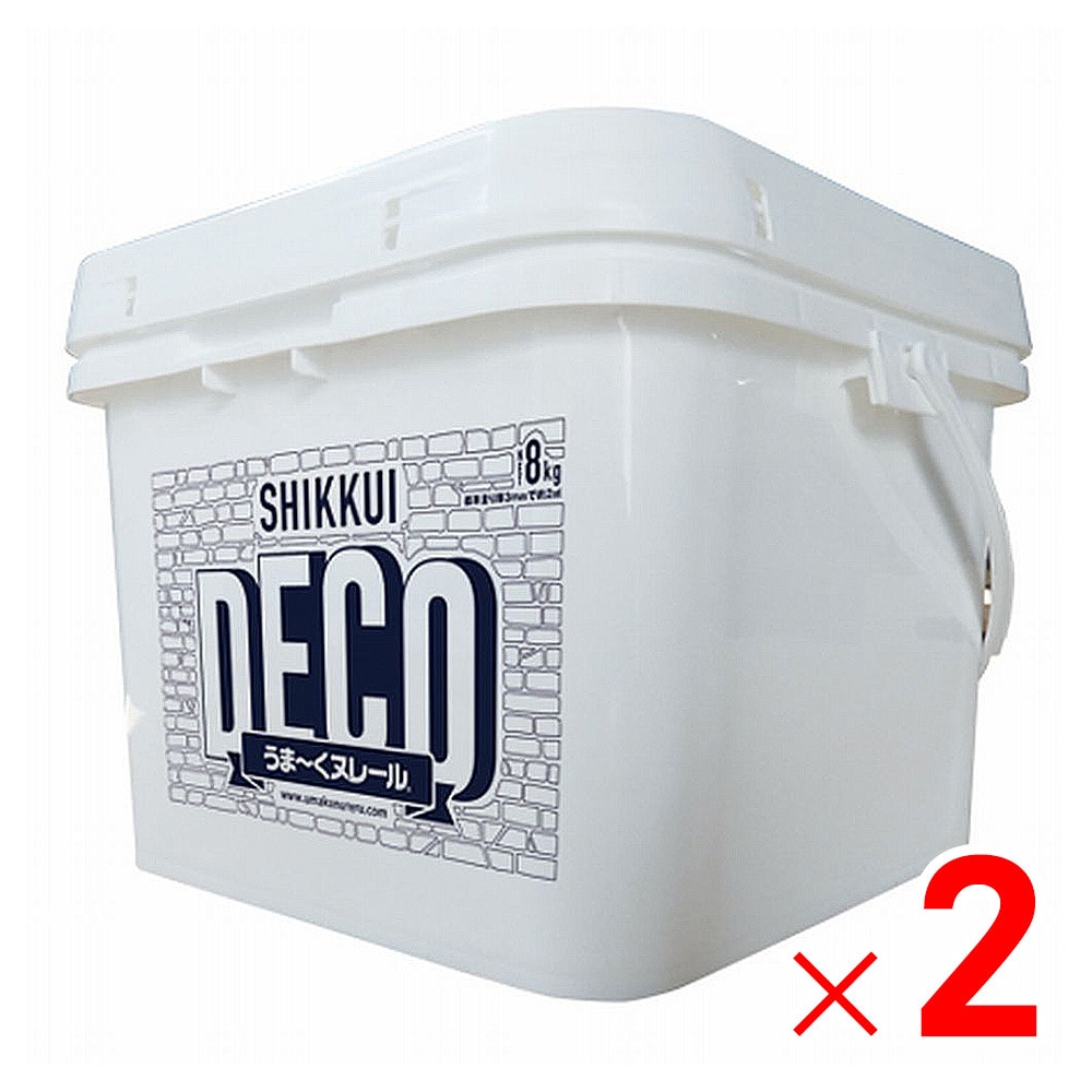 【送料無料】日本プラスター 漆喰うま～くヌレール DECO 8kg×2個 セット販売 うまくヌレール