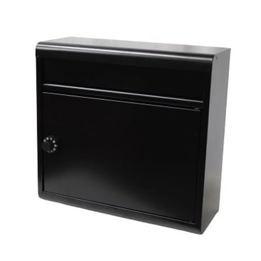 【送料無料】グリーンライフ 片手で開閉ポストダイヤル錠付 FH-614DK MBK