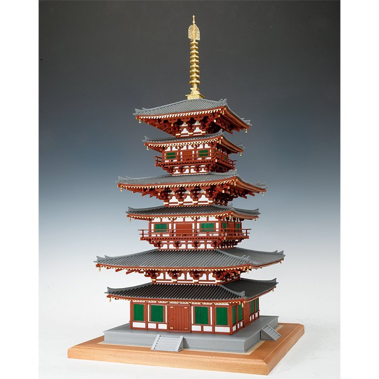 【送料無料】ウッディジョー 木製建築模型 1/75薬師寺 西塔