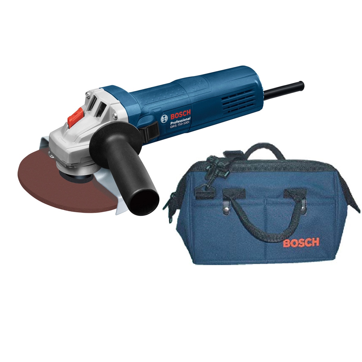 ボッシュ　グラインダー　最上位モデルセット 送料無料】ボッシュ 100mmグラインダー バック付 GWS750-100IJ2 | 工具