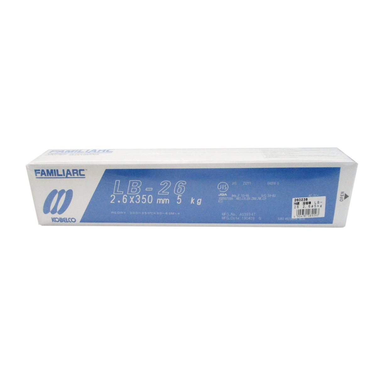 送料無料】神戸製鋼 溶接棒 LB-26 3.2×350mm×5kg 260239 | 工具 送料無料】神戸製鋼 溶接棒 LB-26 3.2×350mm×5kg 260239 | 工具