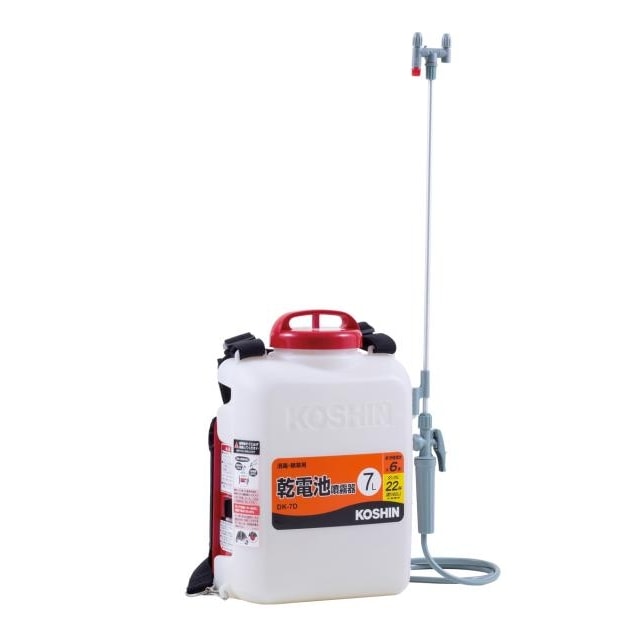 【送料無料】工進 乾電池式噴霧器 消毒名人 DK-7D