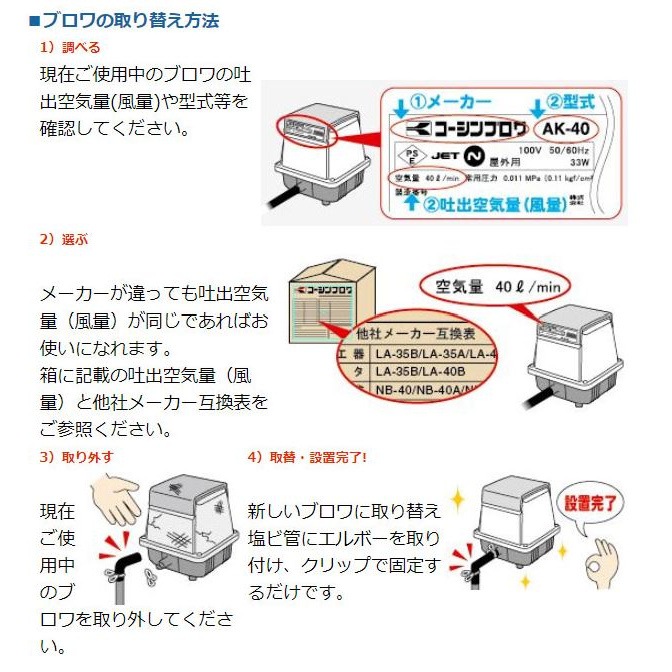 送料無料】工進 浄化槽用エアーポンプ コーシンブロワポンプ AK