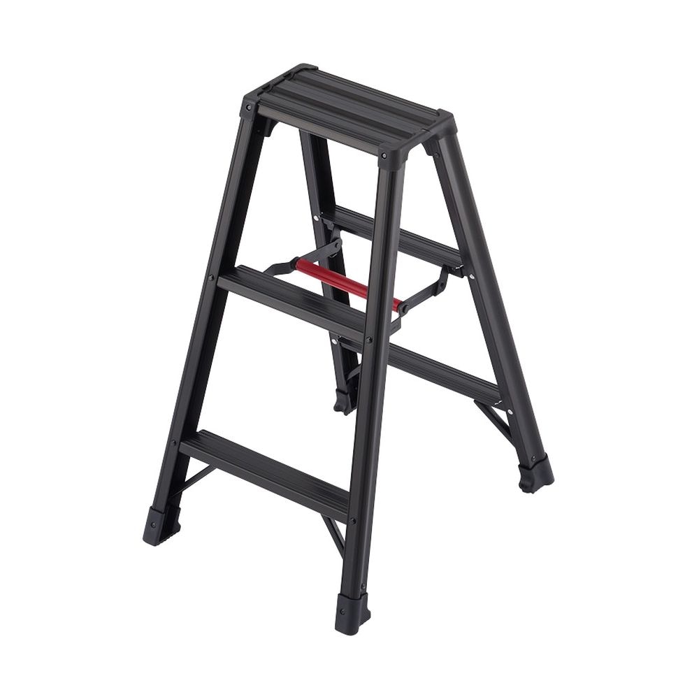 【送料無料】【法人限定】長谷川工業 専用脚立3尺 脚軽ブラック RZB-09b 【メーカー直送・代引不可・置配不可・配送地域限定】