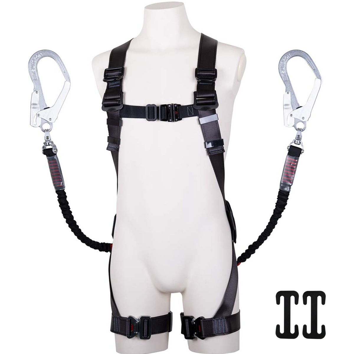 【送料無料】藤井電工 ツヨロン 黒影ハーネスL フルハーネス TH-504-2NV93SV-OT-DG-L-2R23-BX