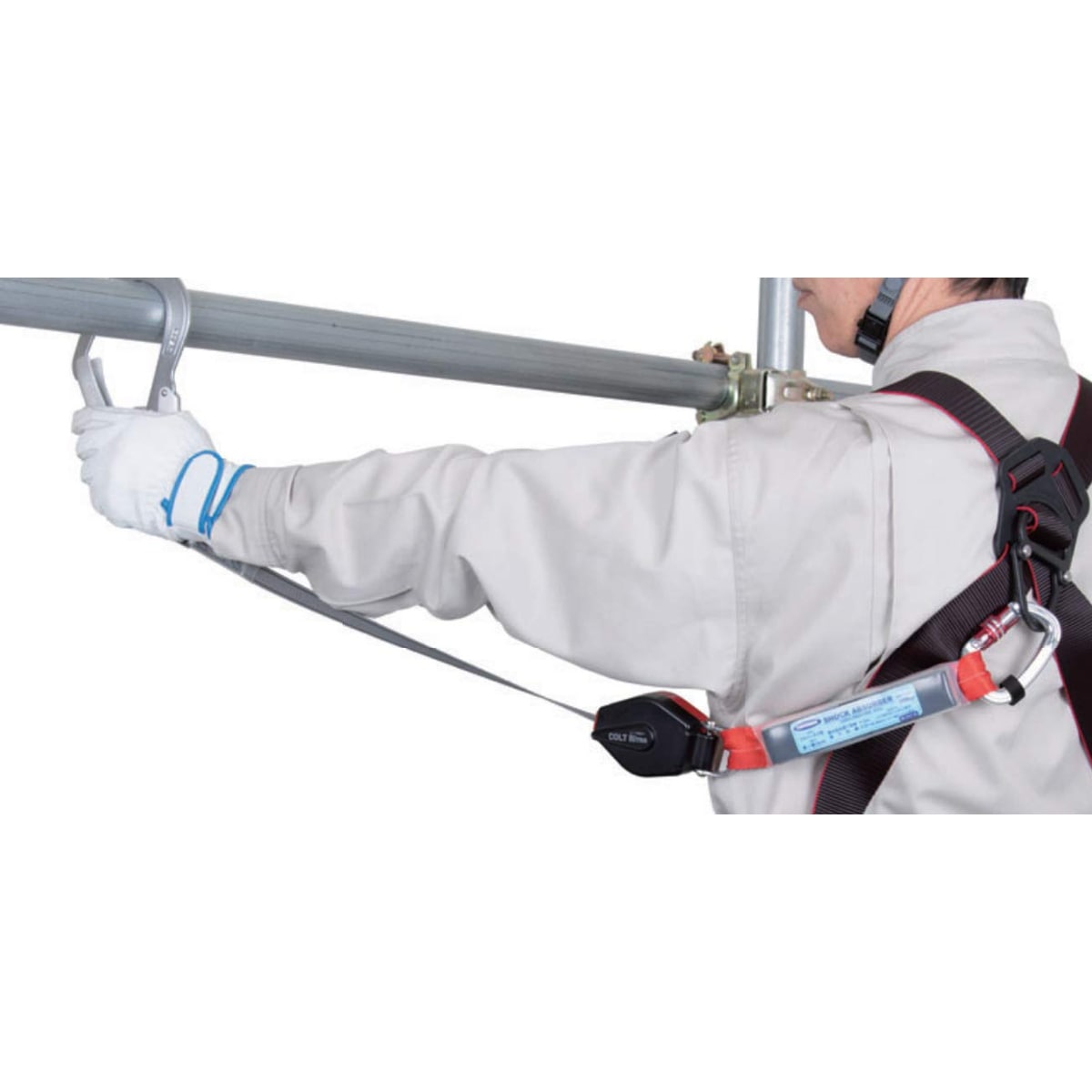 ☆ 新品未開封 藤井電工 フルハーネス用ツインランヤード 100kgまで