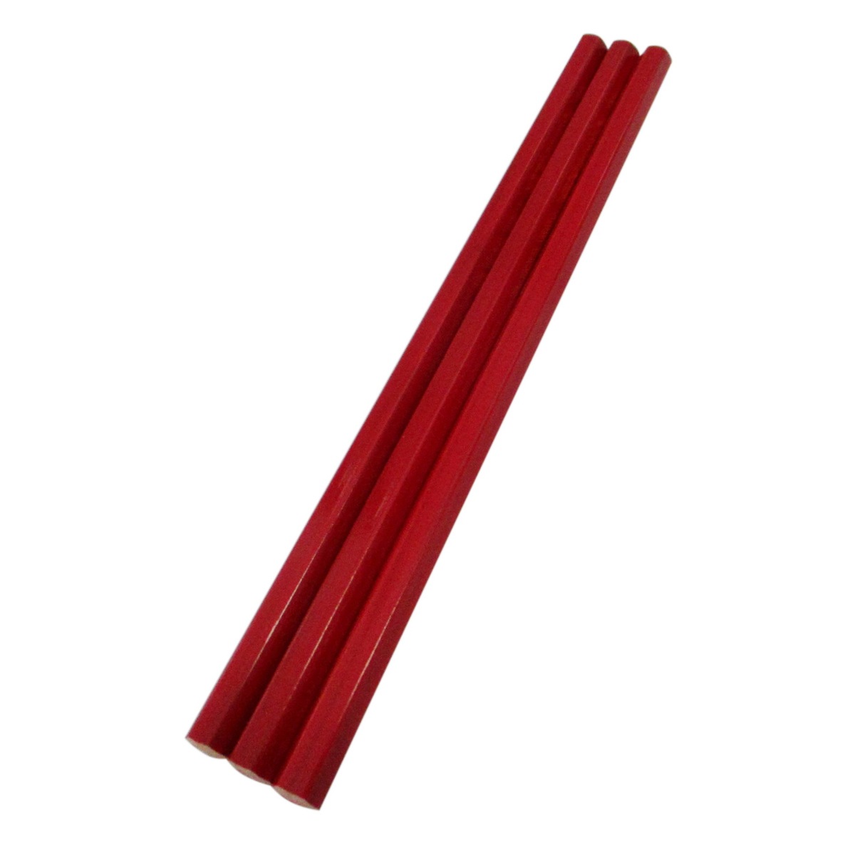 フエキ 不易糊工業 建築用鉛筆 3本入 レッド KER-3 | 工具,大工道具