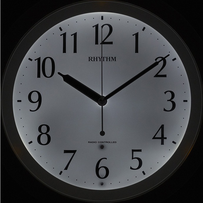 送料無料】リズム 電波掛時計 リバライト561 8MY561SR03 | インテリア