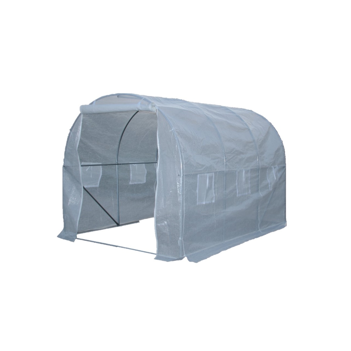 送料無料】シンセイ 園芸用菜園ハウス 中型 195×143×143cm メッシュ棚