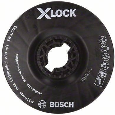 メーカー欠品中 次回9月下旬入荷予定です ボッシュ X-LOCK ラバーパッド125medium 2608601715