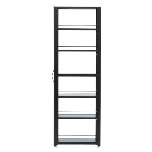 【送料無料】田窪工業所 タクボ トールワゴンハイタイプ 幅15cm ブラック NWH-150K 【メーカー直送・代引不可・置配不可】